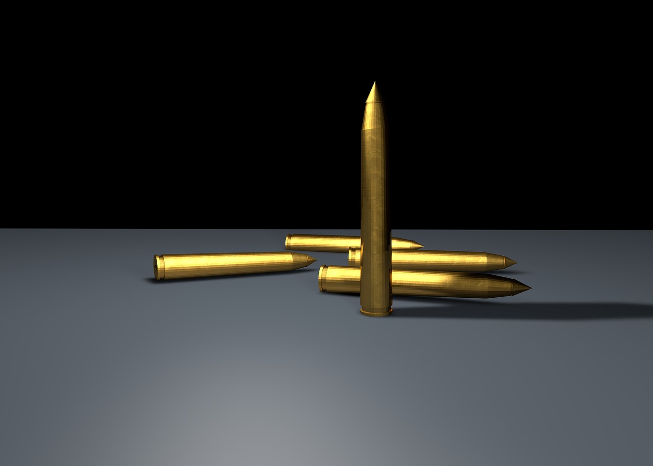 Image - cartridges ammunition brass cal 50