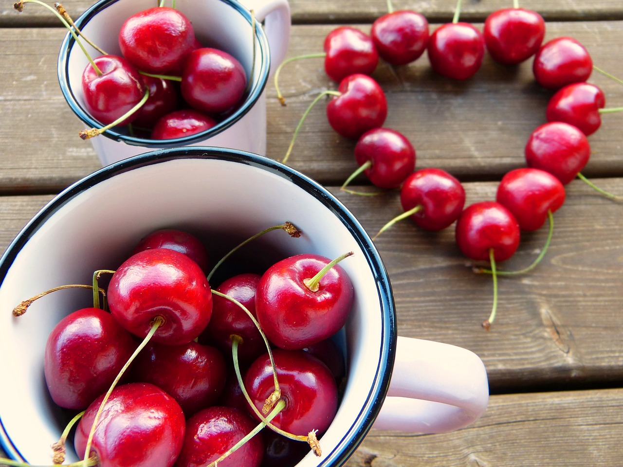 Image - cherries red cup heart fruit