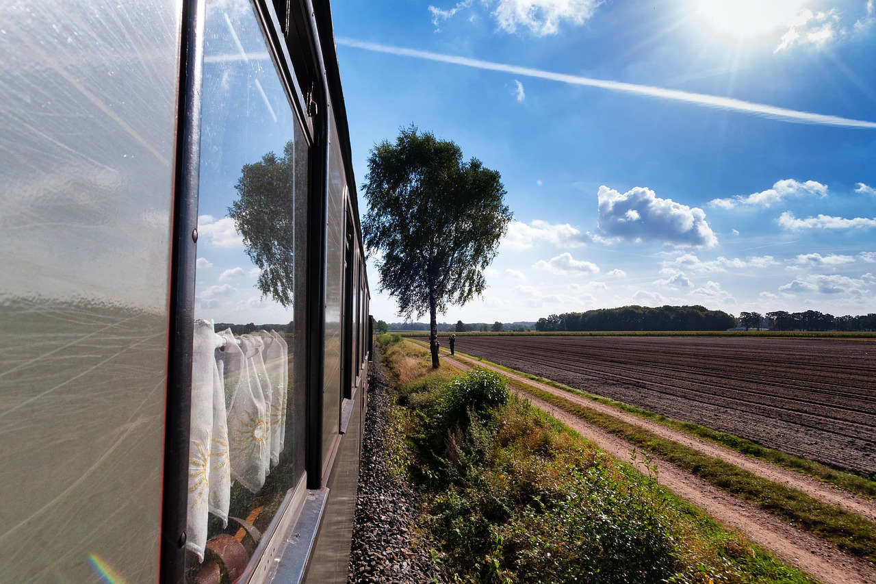 Image - railway view window landscape