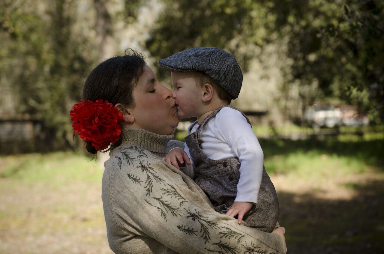 Image - mother son motherhood together mom