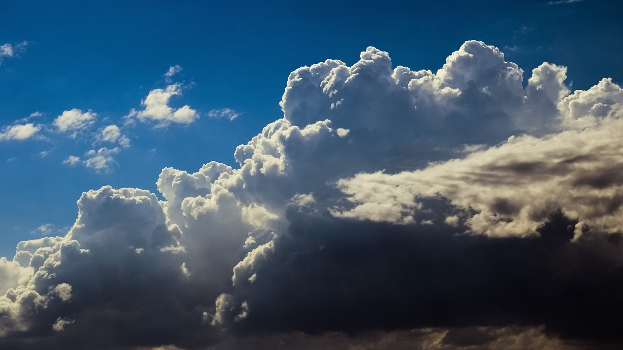 Image - clouds white grey cumulus sky