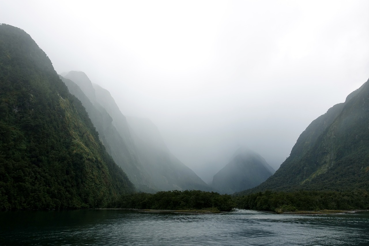 Image - new zealand mountain river