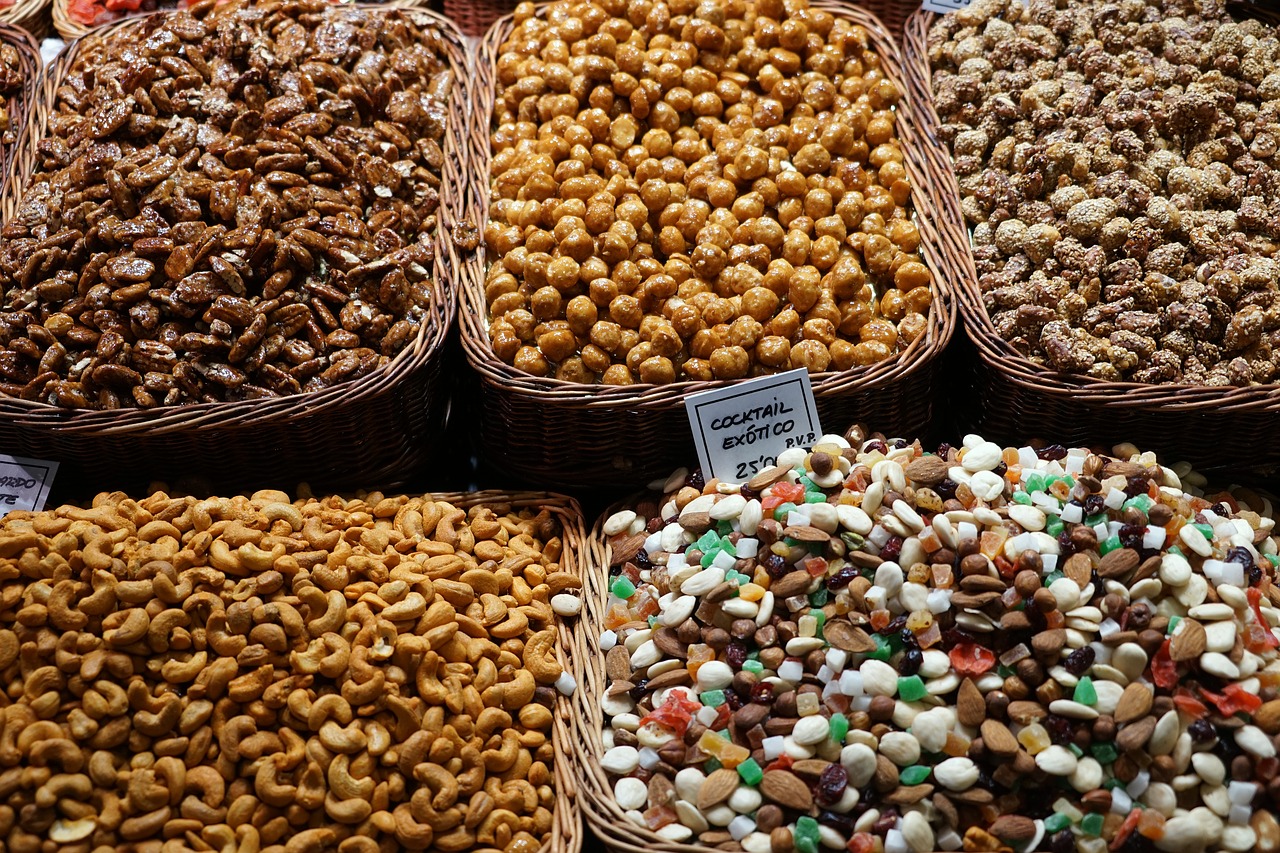 Image - nuts market market stall sell