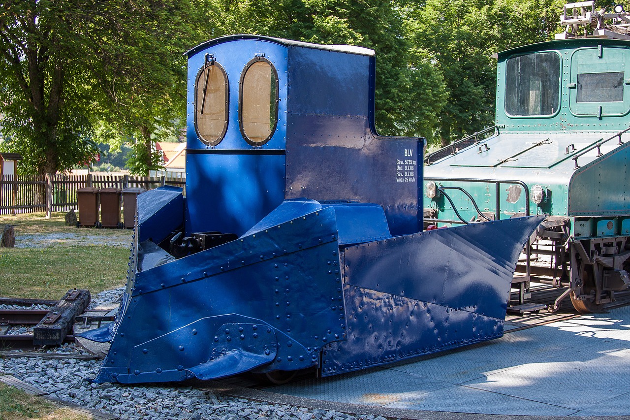 Image - locomotive loco snow plough plough