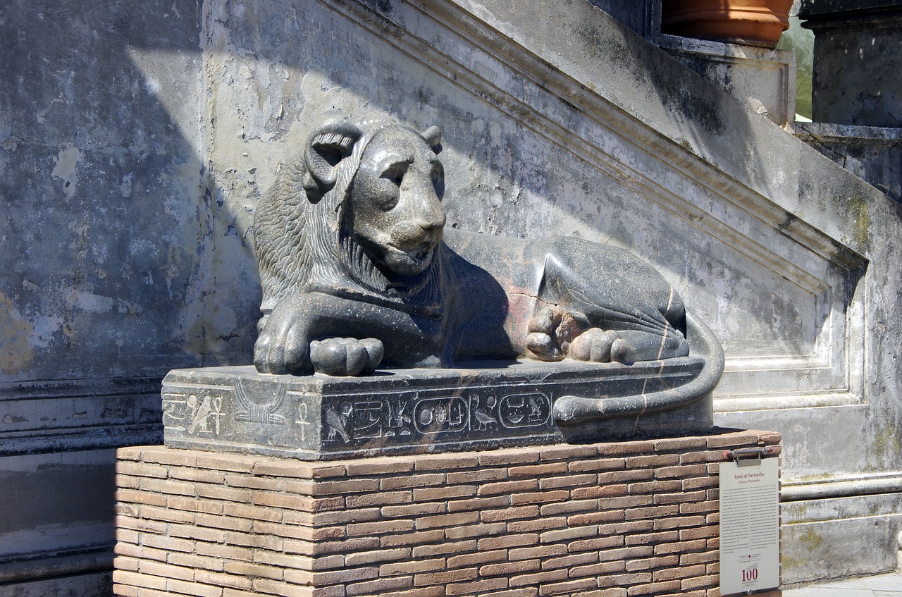 Image - italy rome vatican lion nectanebo