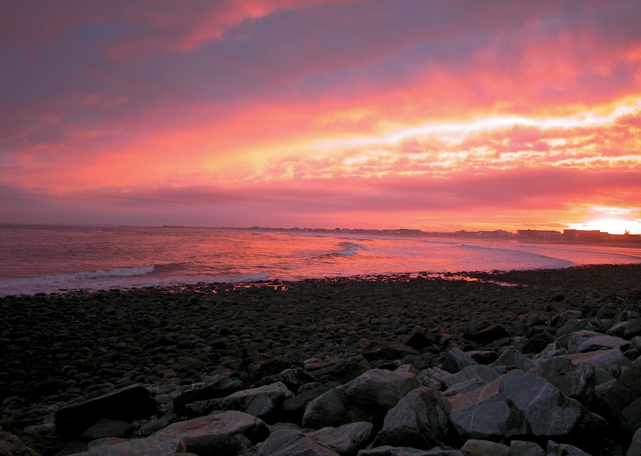 Image - ocean sunset nh usa