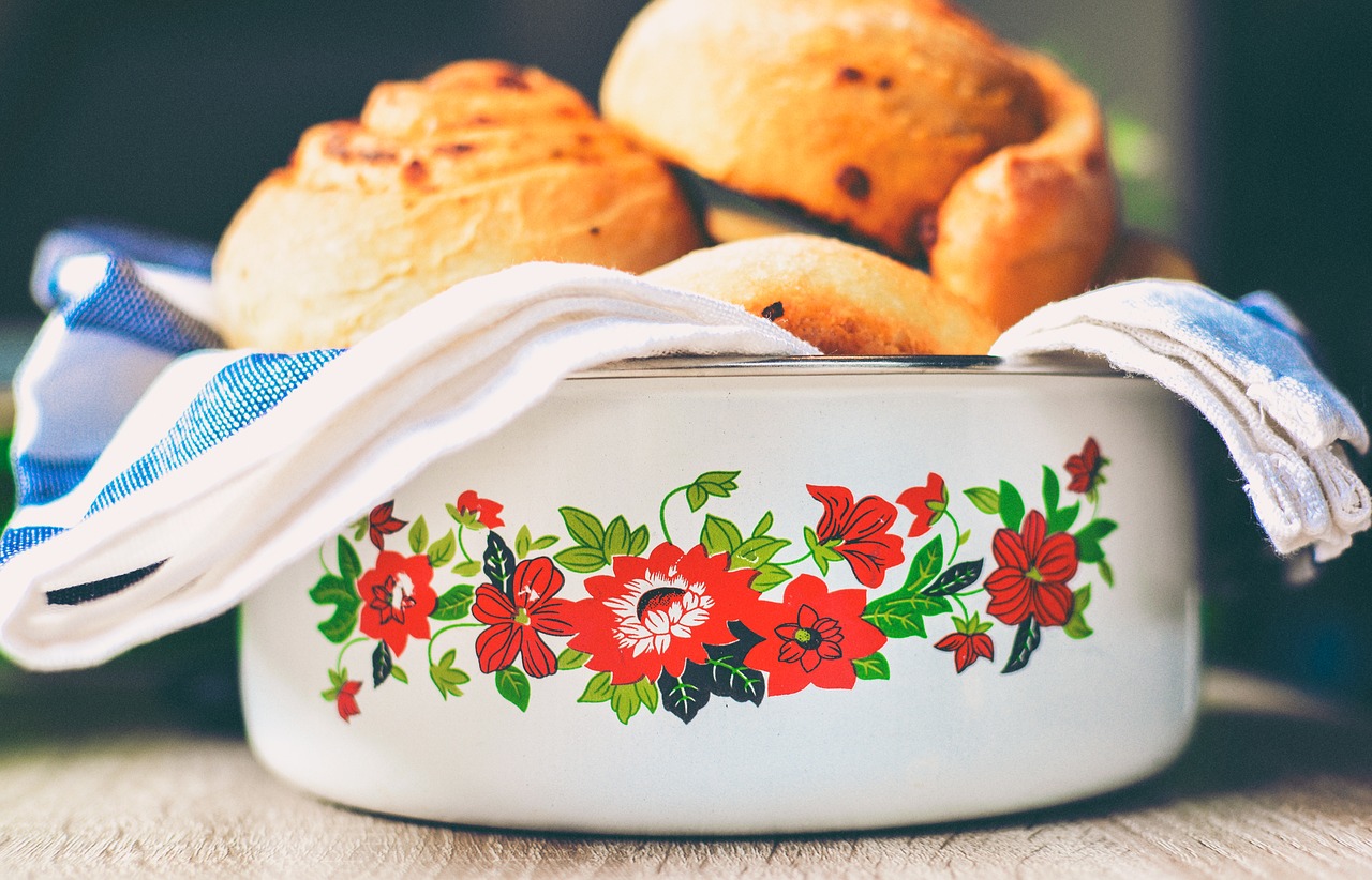 Image - bowl floral home kitchen bake