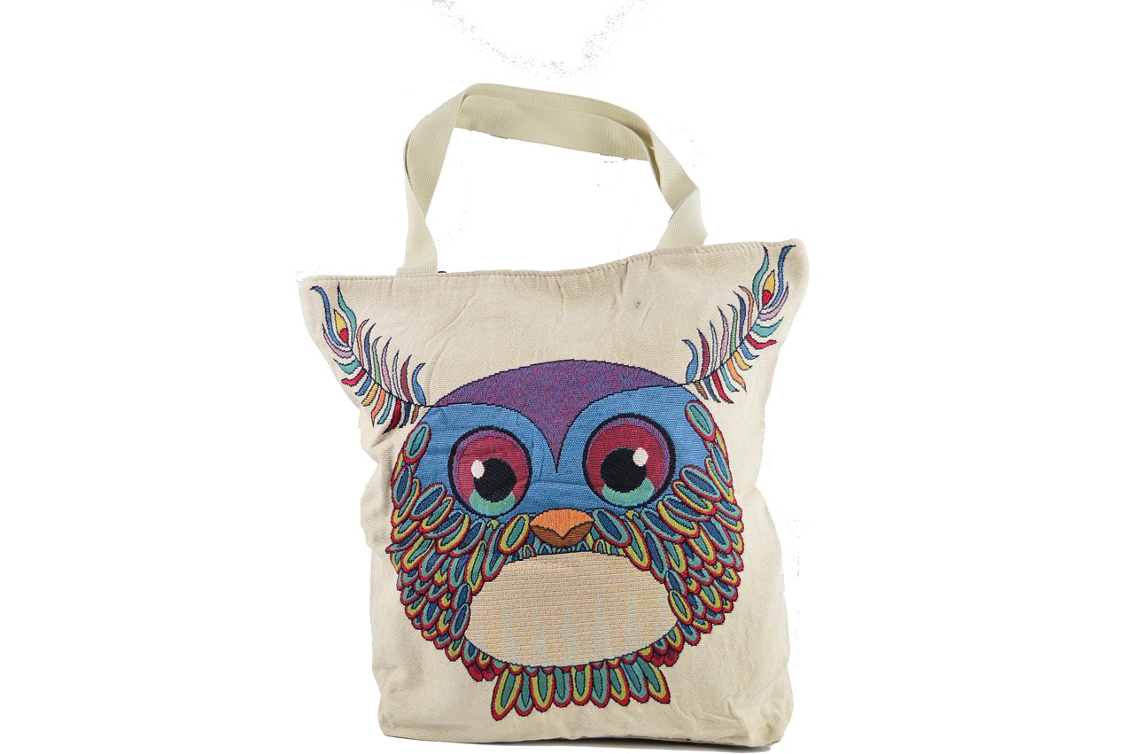 Image - bag cloth bag bag with owl