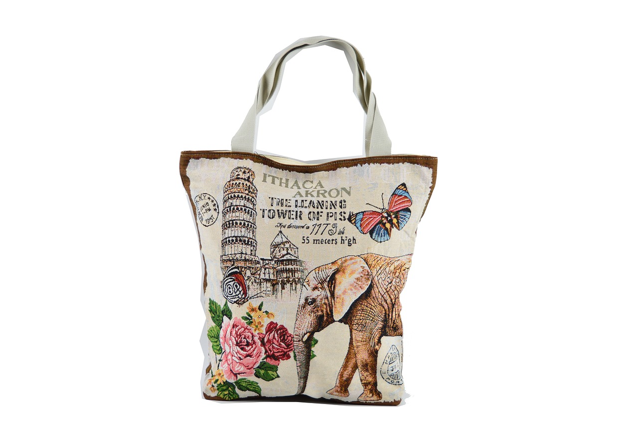 Image - bag bag elephant cloth bag