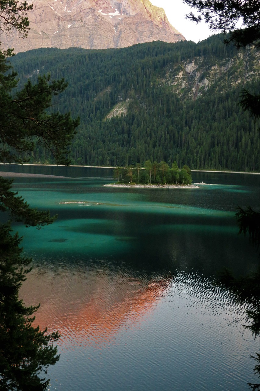 Image - eibsee island eibsee island lake