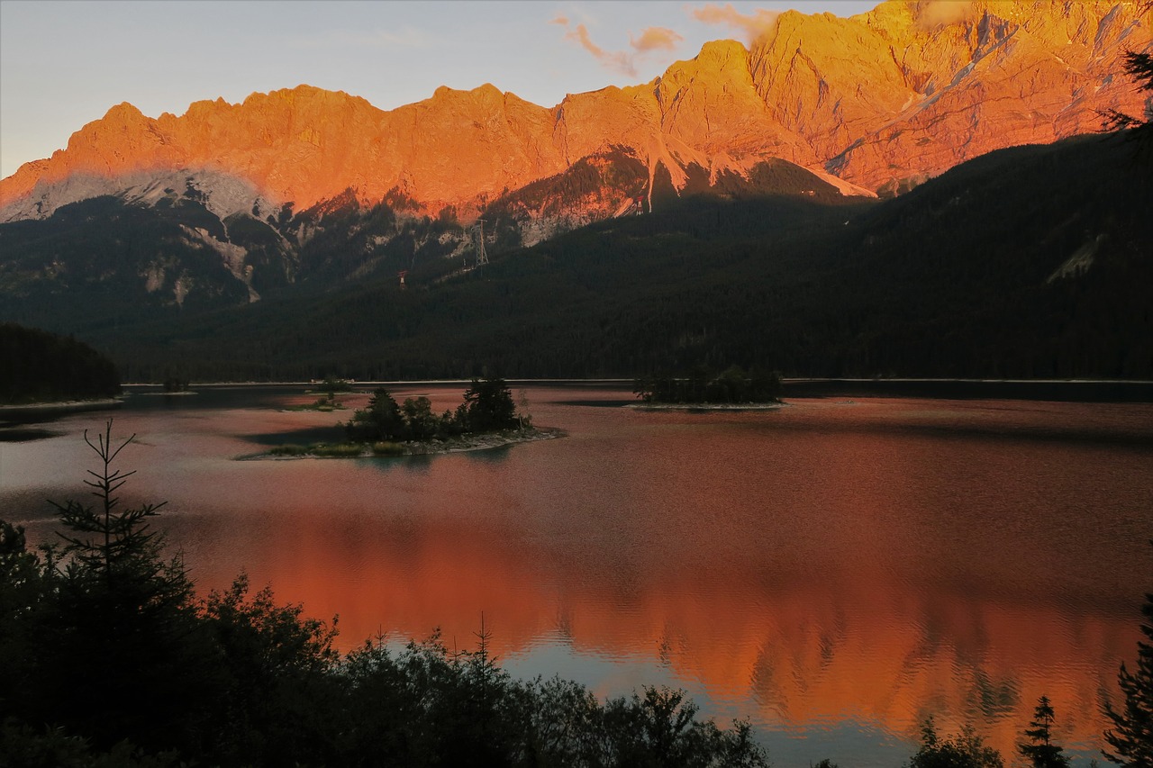 Image - eibsee island eibsee island lake