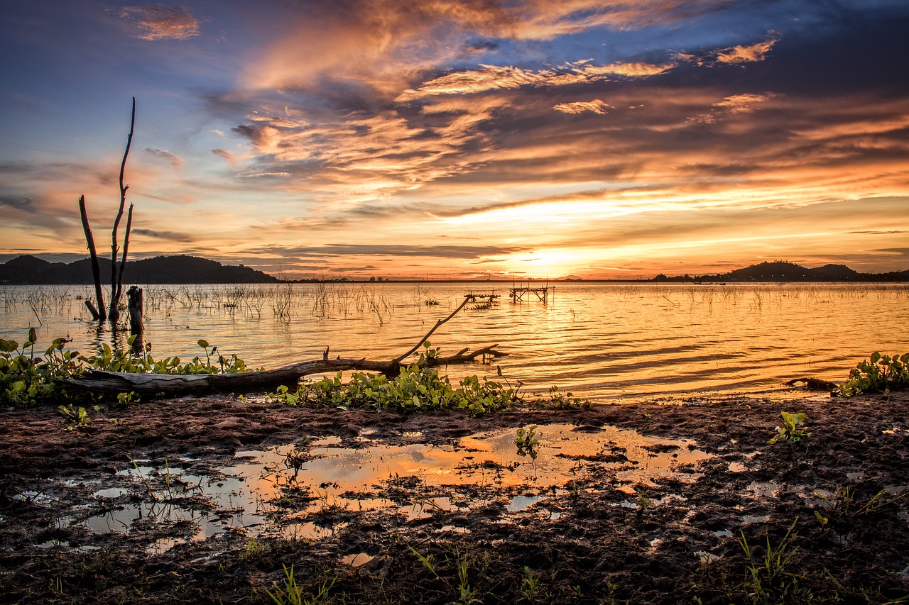 Image - sunset landscape could nature sun