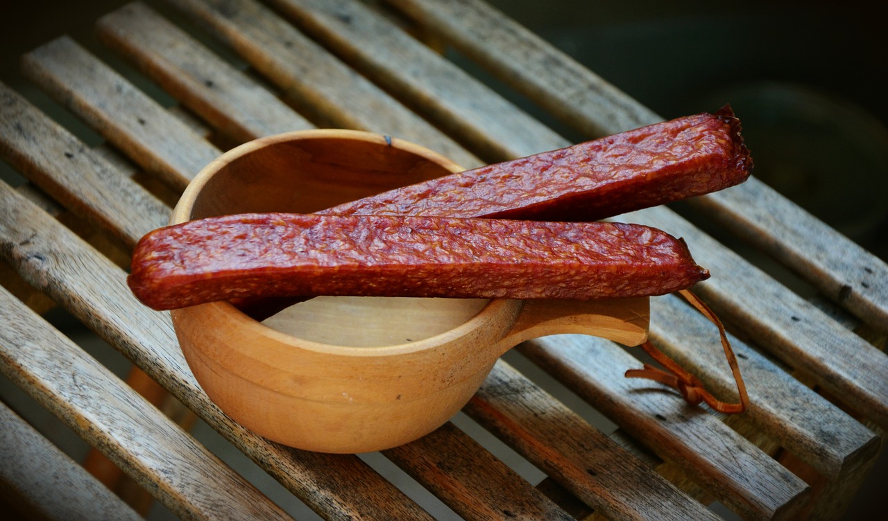 Image - landjäger sausage cured meats