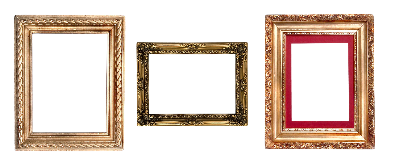 Image - frame carved gold design filigreed