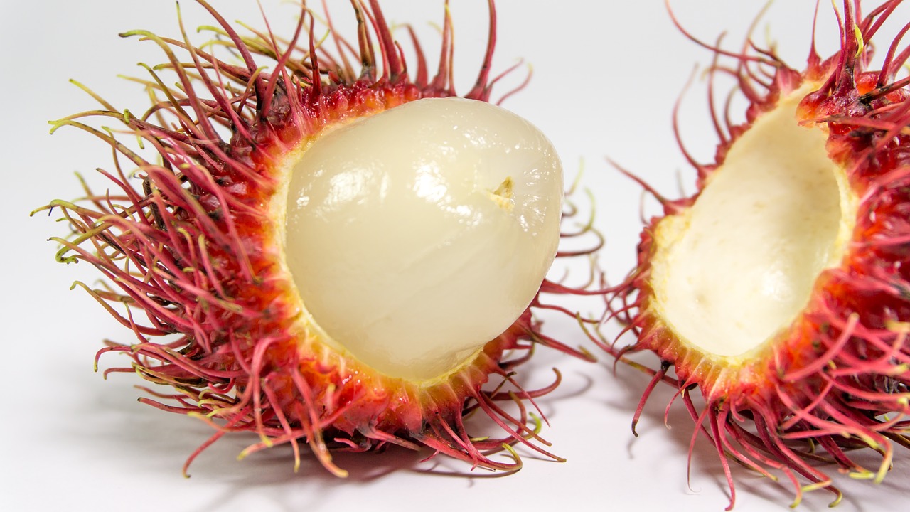 Image - rambutan fruit background fresh