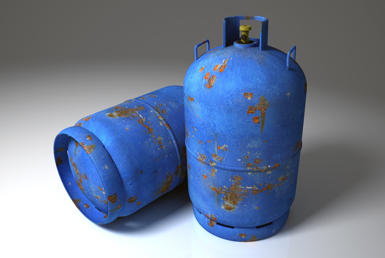 Image - gas cylinders gas cylinder blue