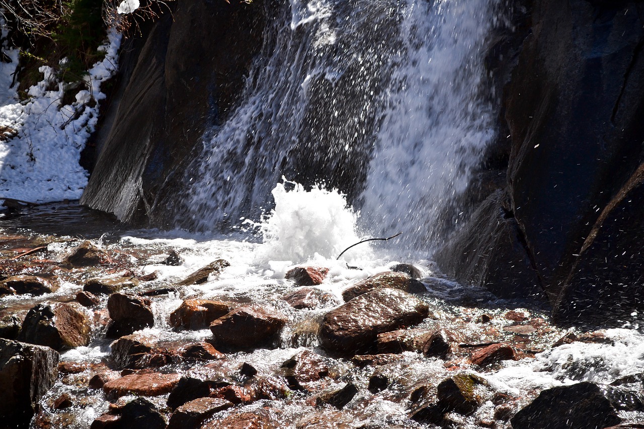 Image - waterfall colorado water nature