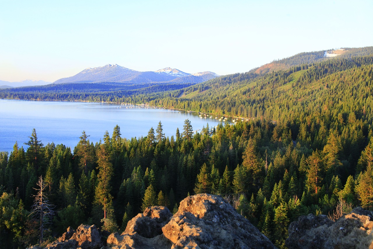 Image - mountain lake lake tahoe summer