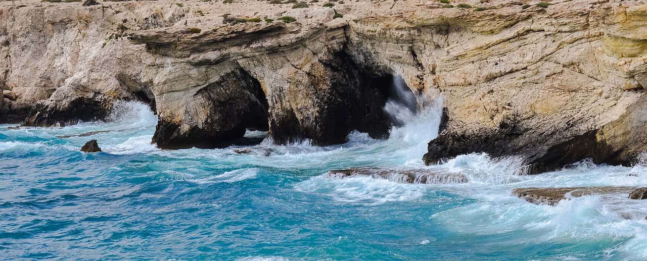 Image - rocky coast sea caves waves coast