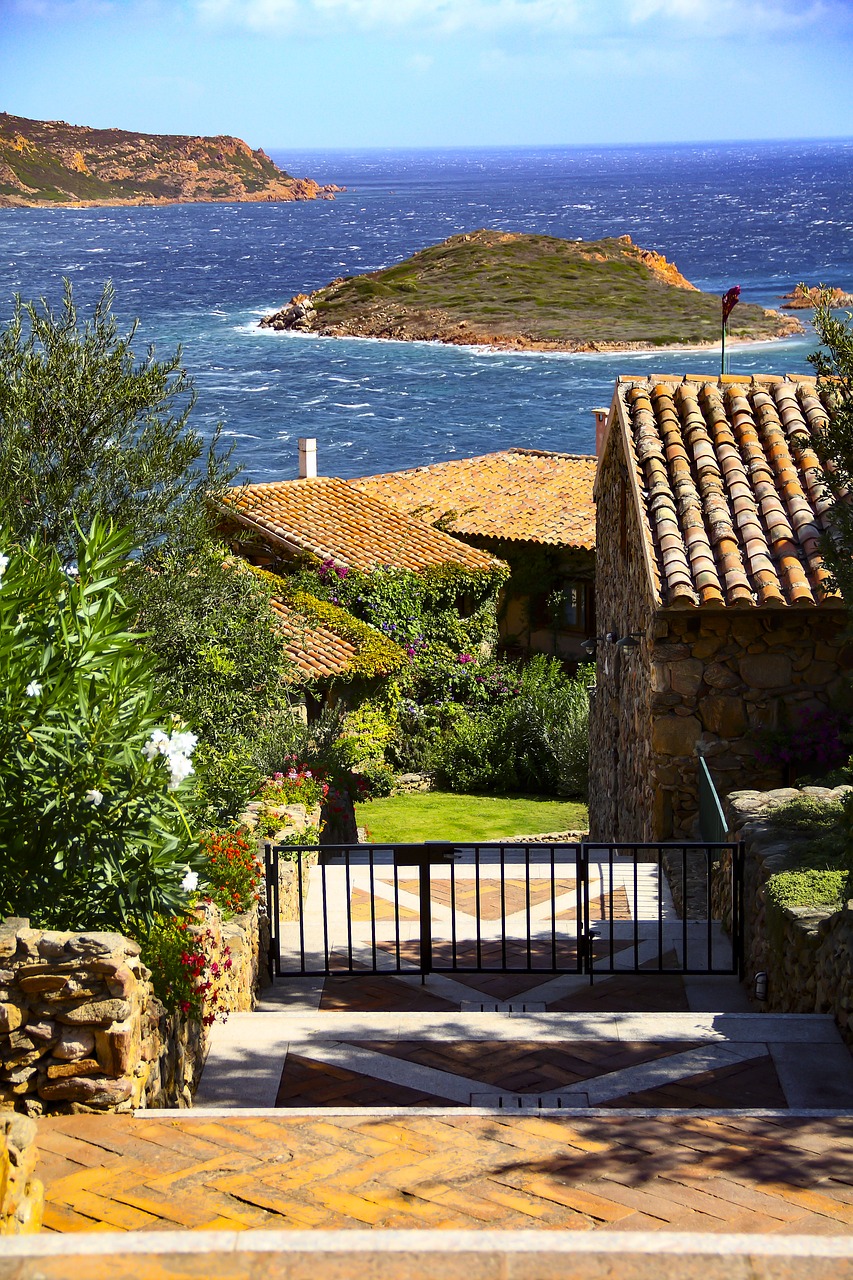 Image - coast home stairs island sea