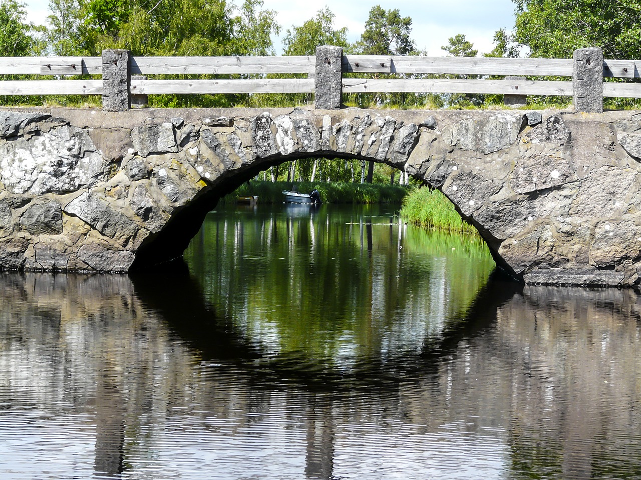 Image - bridge stone bridge arch water