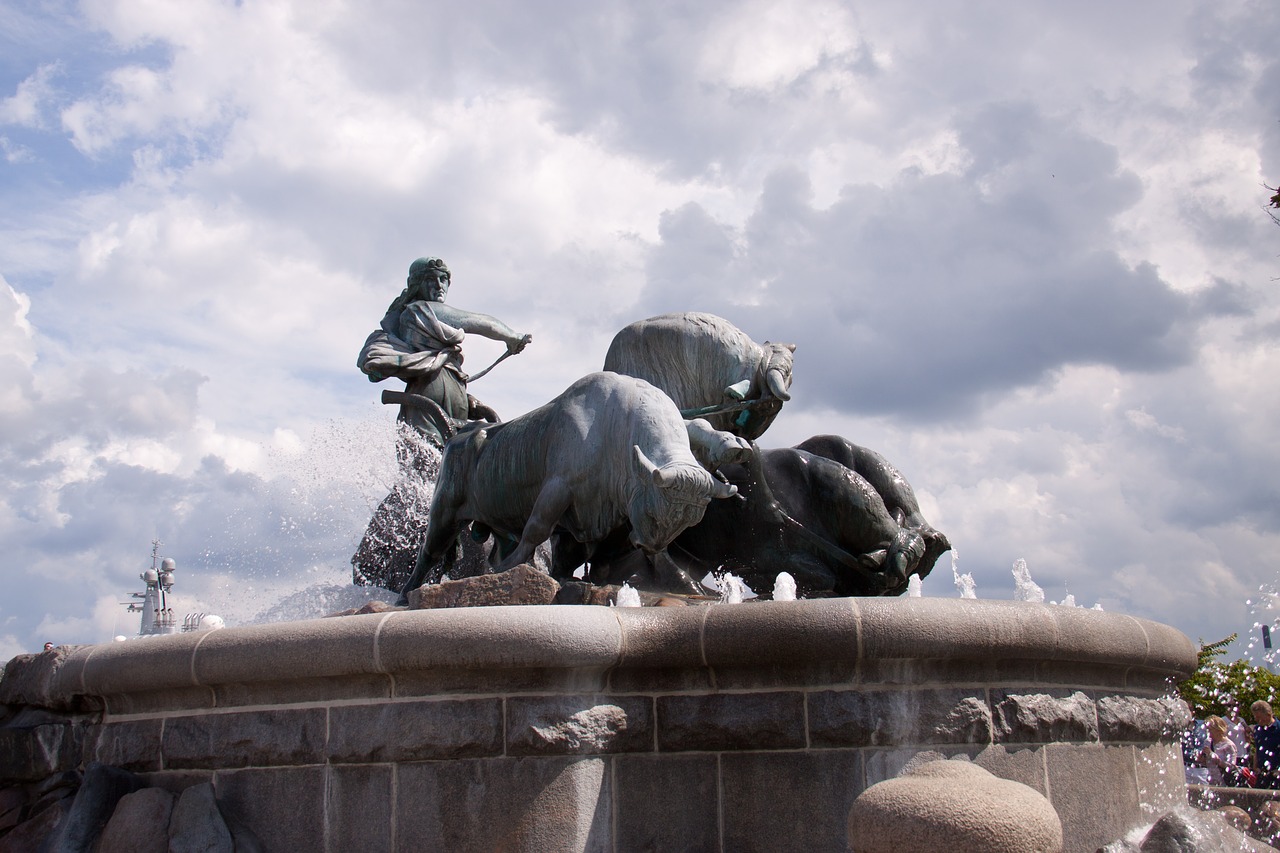 Image - gefion fountain copenhagen stone