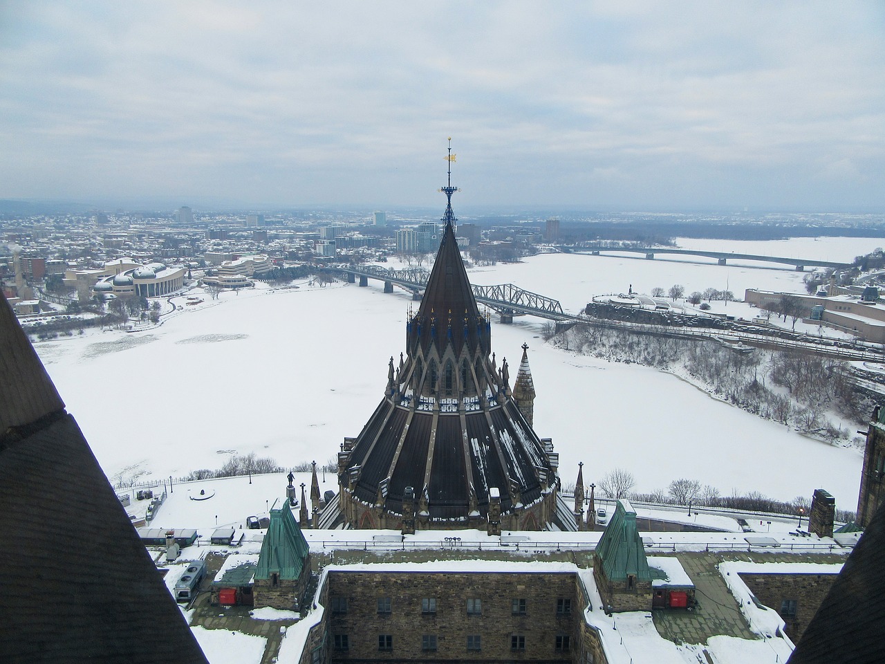 Image - overlook winter snow white season