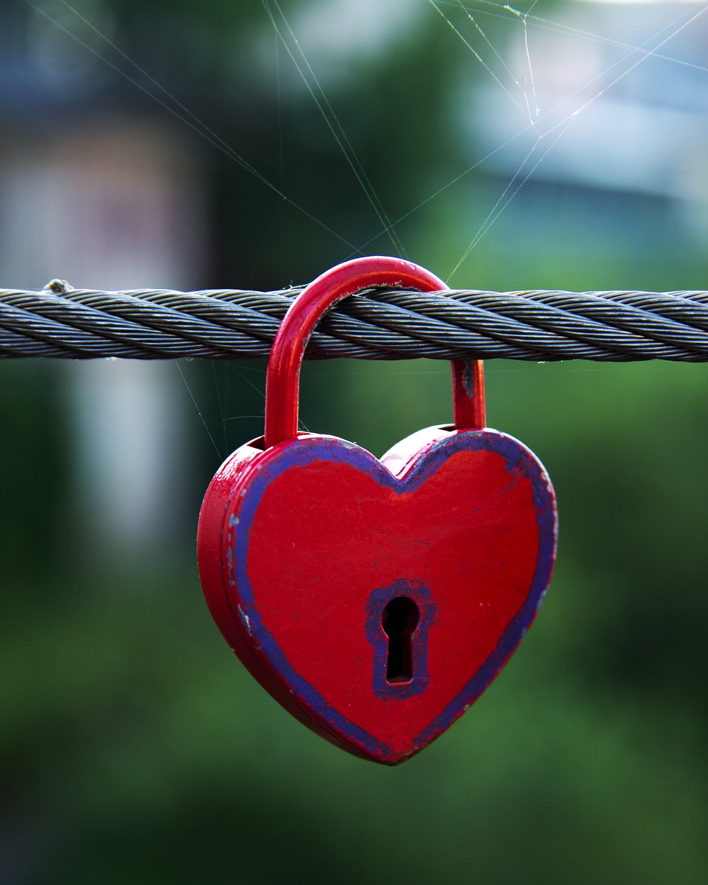 Image - heart castle bridge love padlock