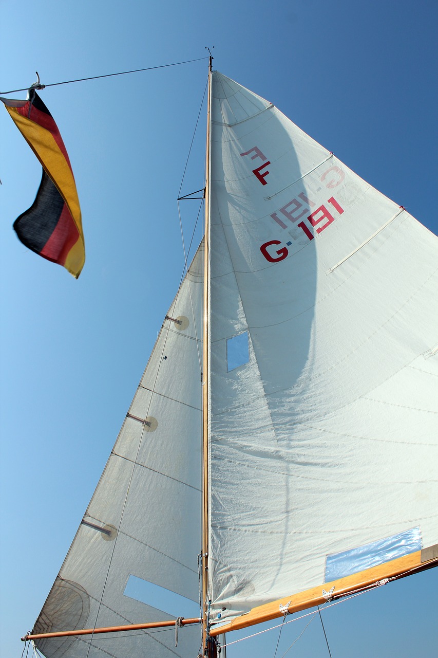 Image - sail sailing boat fock jib sky