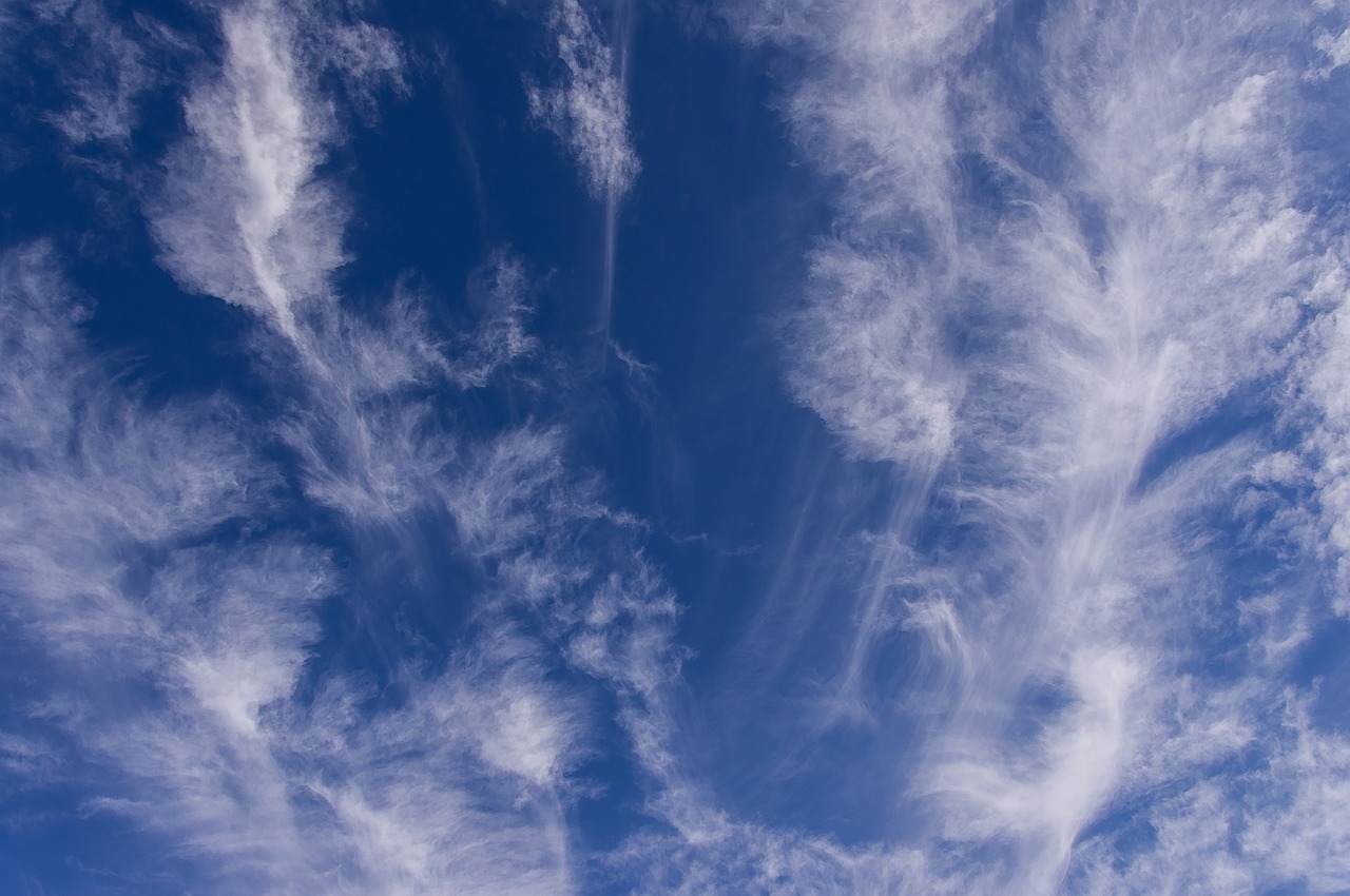 Image - clouds white blue fluffy delicate