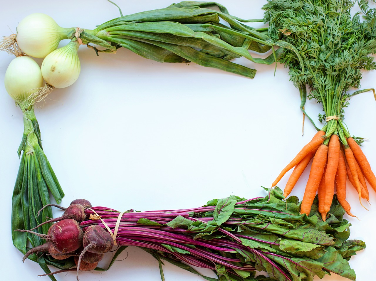 Image - vegetables frame white space