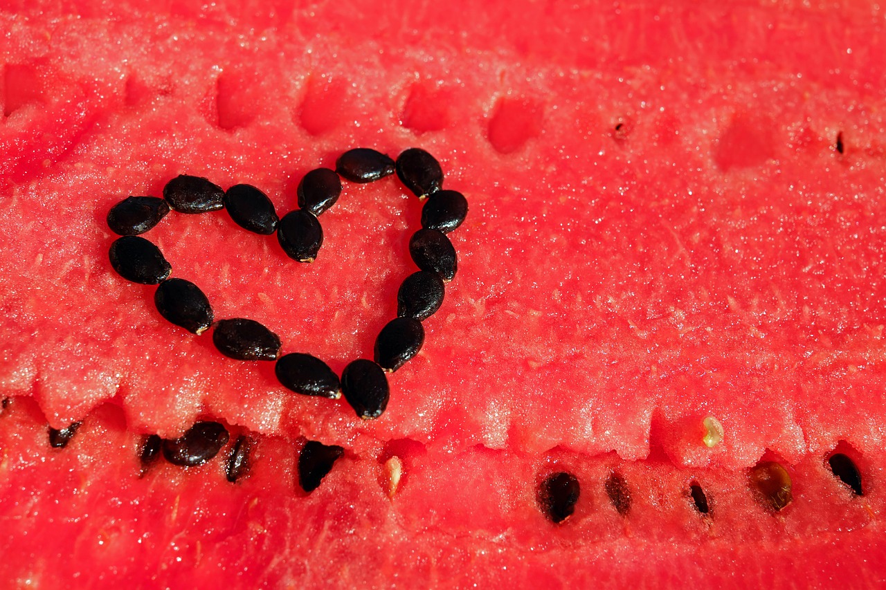 Image - watermelon fruit red pulp cores