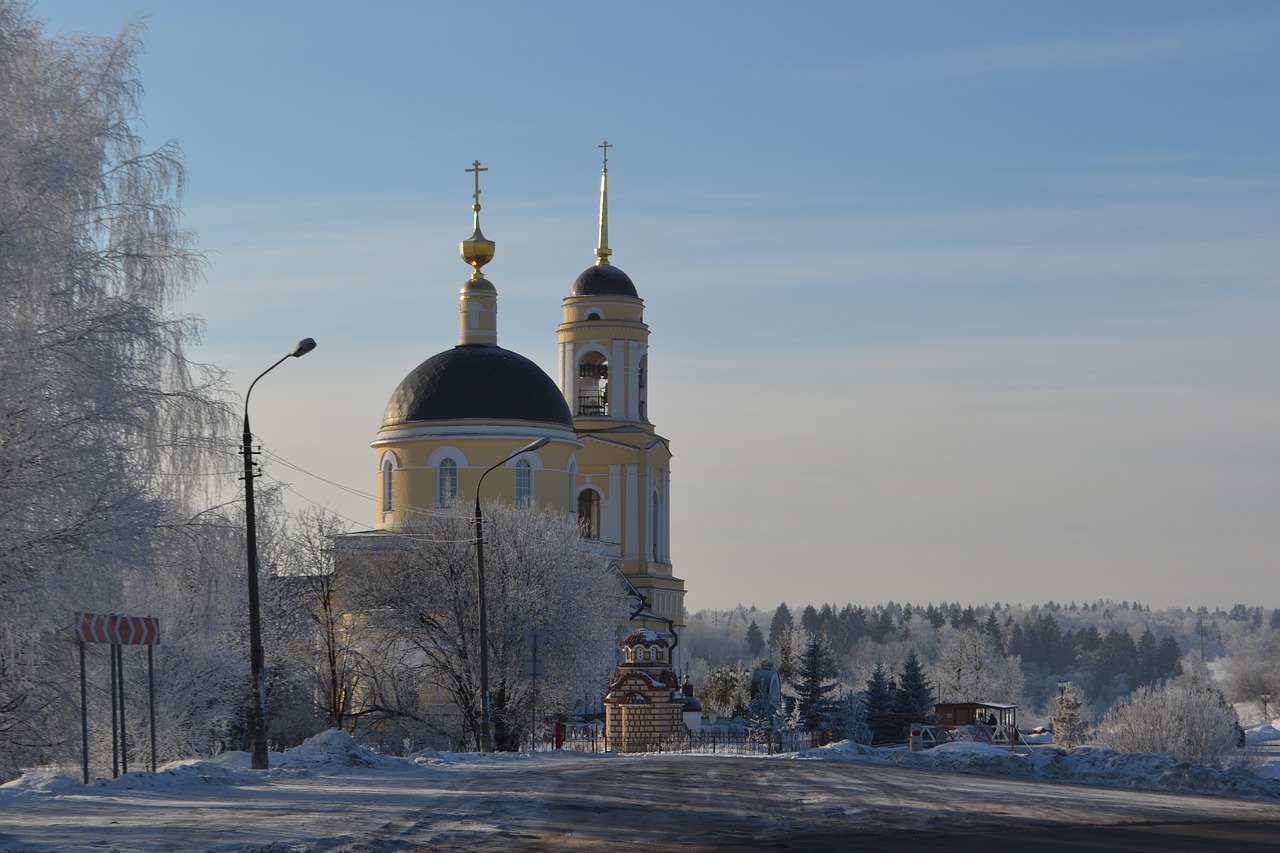 Image - russia nature road trees winter