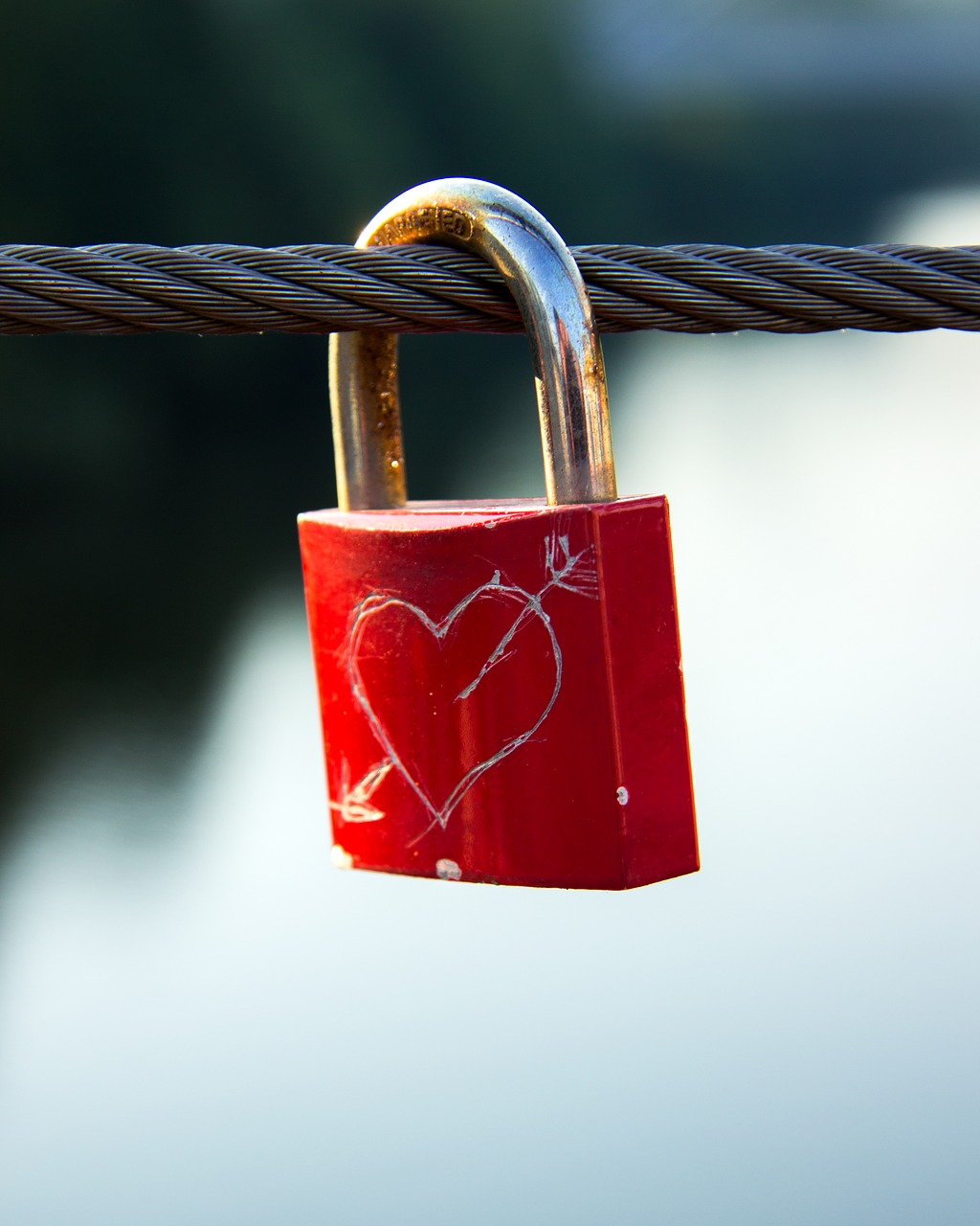 Image - heart castle bridge love padlock