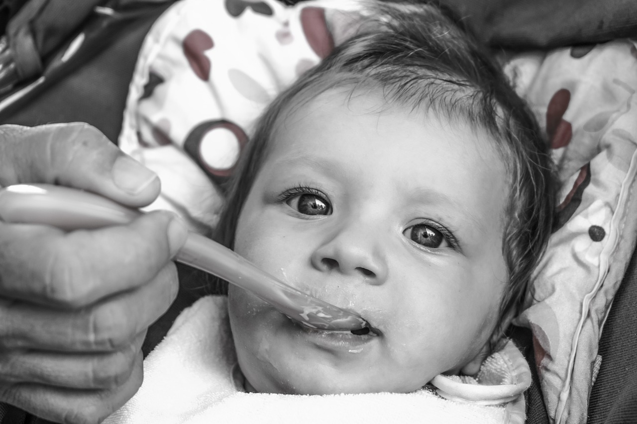 Image - baby feeding child infant cute