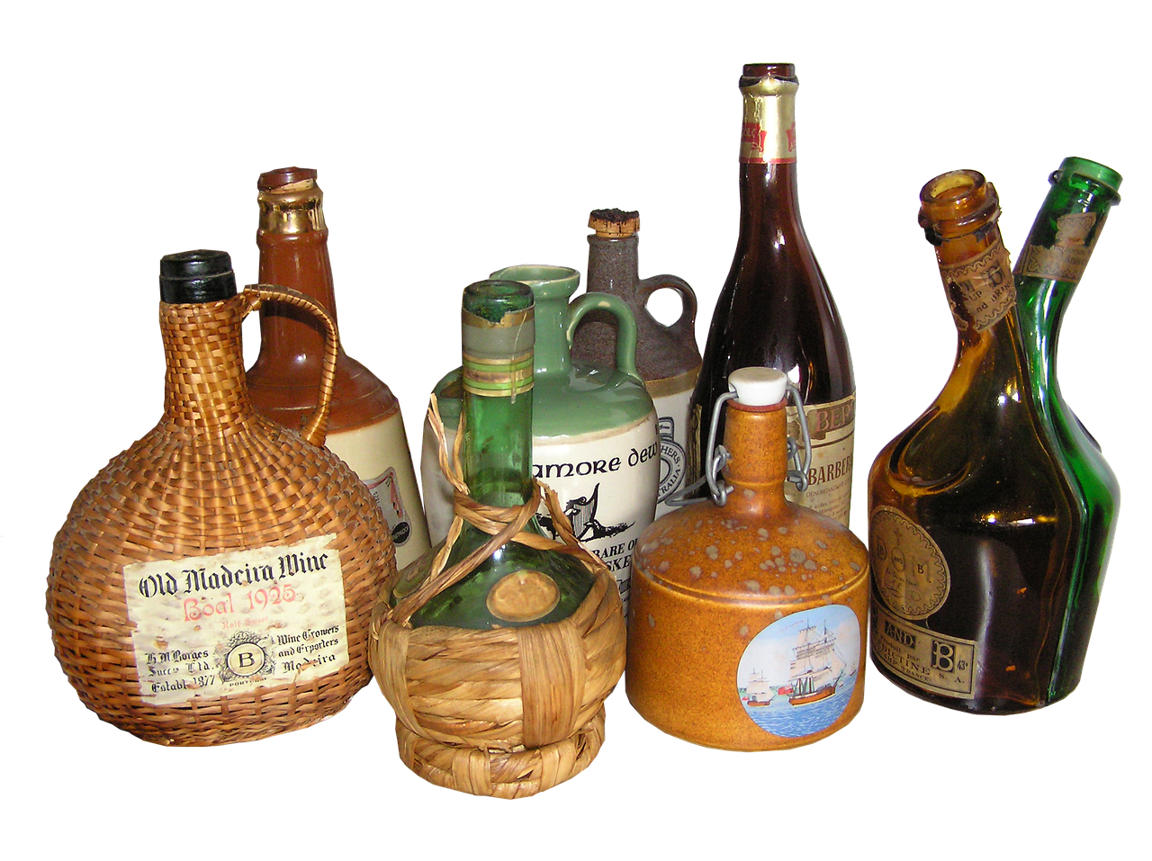 Image - bottles old cut out