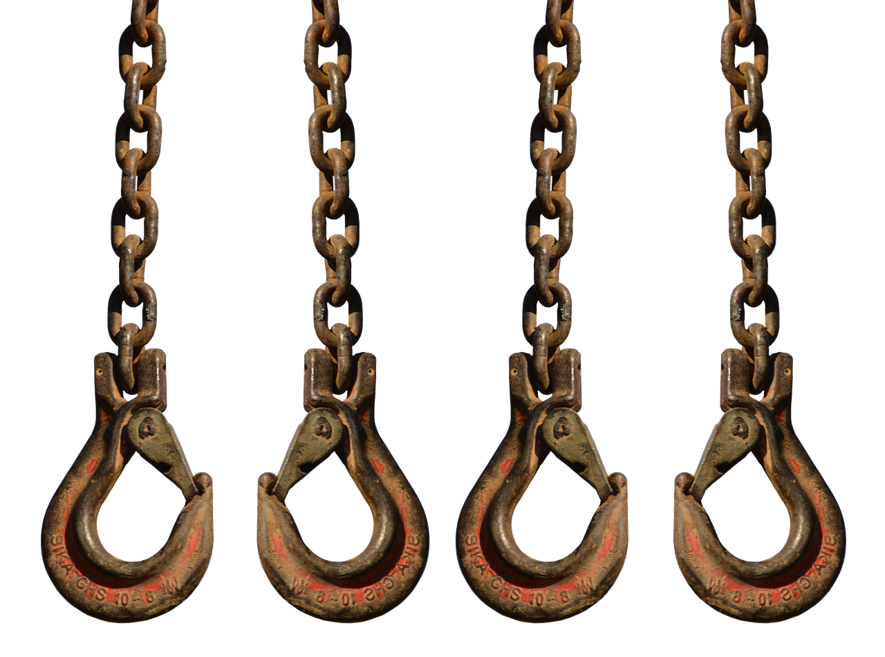 Image - loads chains crane hanger hook