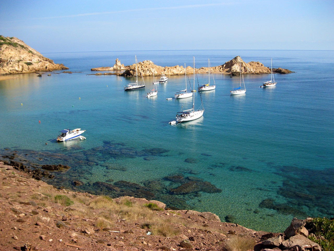 Image - island sea path minorca