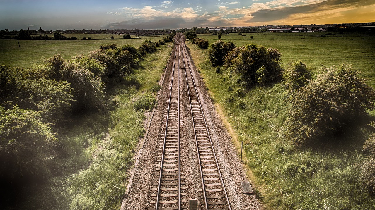 Image - train track journey transport