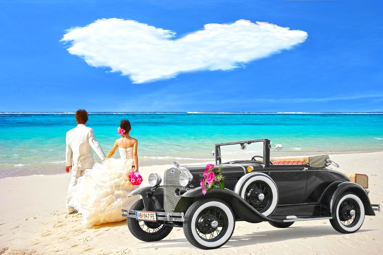 Image - oldtimer bride and groom