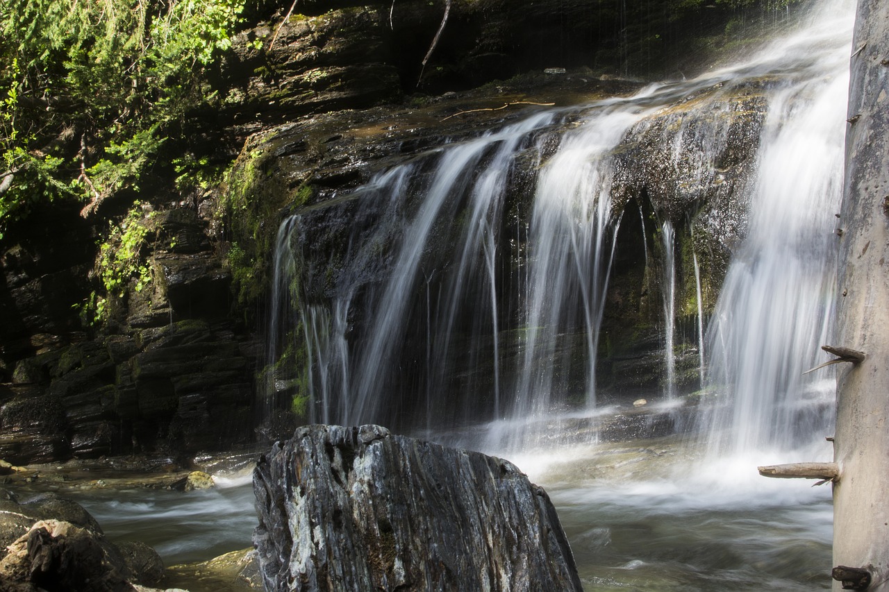 Image - waterfall water fall flow smooth