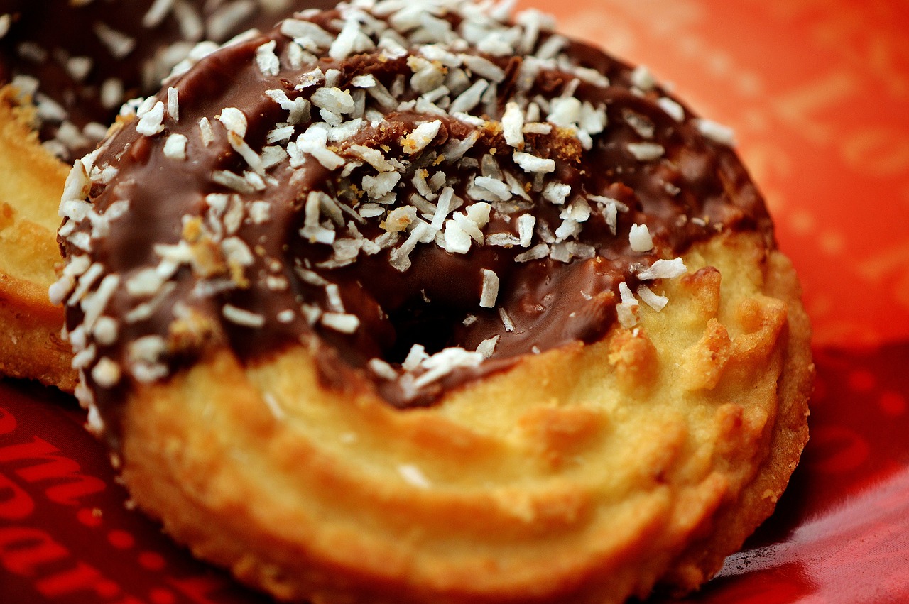 Image - cookies kringel coconut chocolate