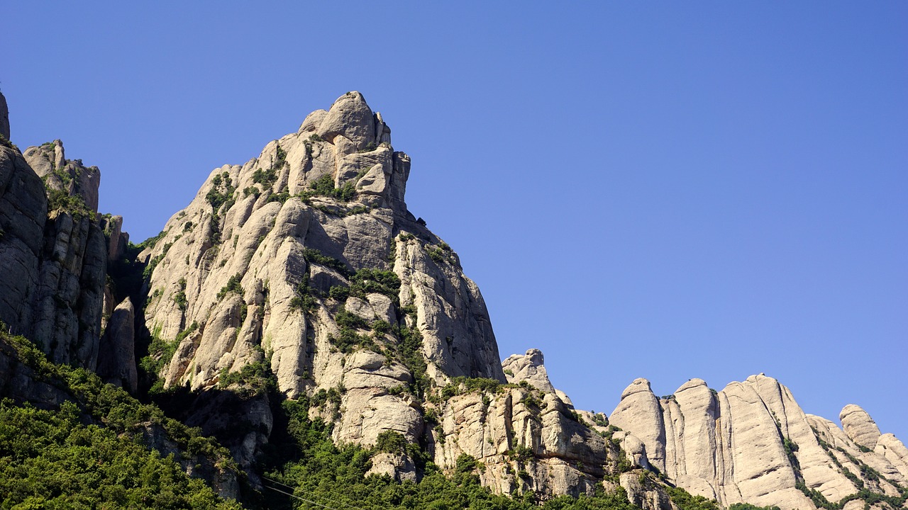 Image - mountain rocks montserrat stone