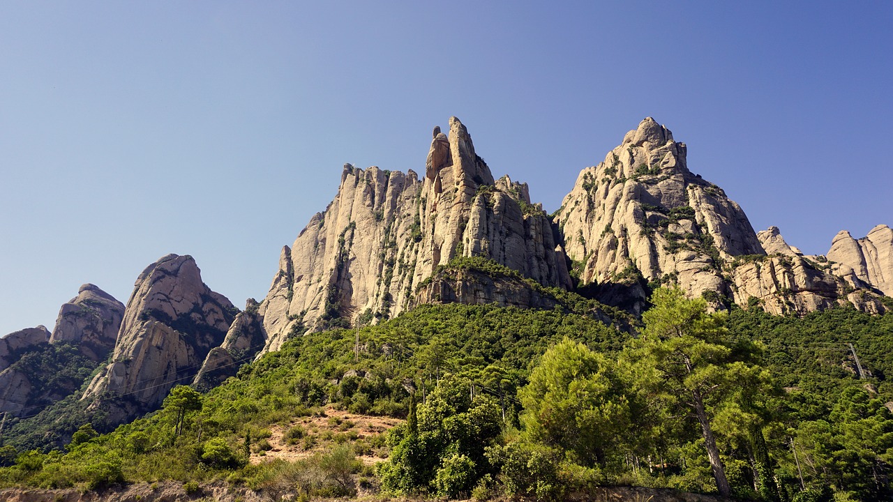 Image - mountains rocks montserrat stone