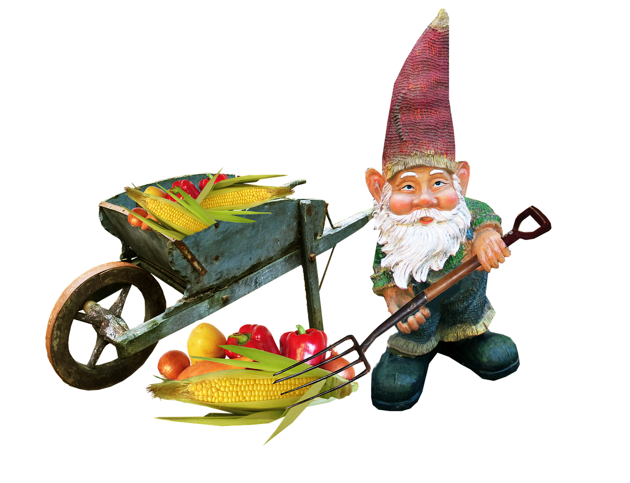 Image - gnome working vegetables