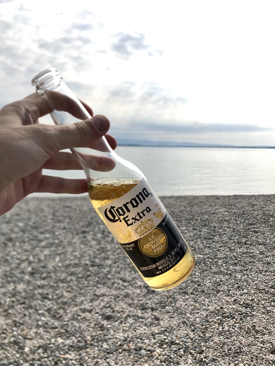 Image - beer corona extra beach lake