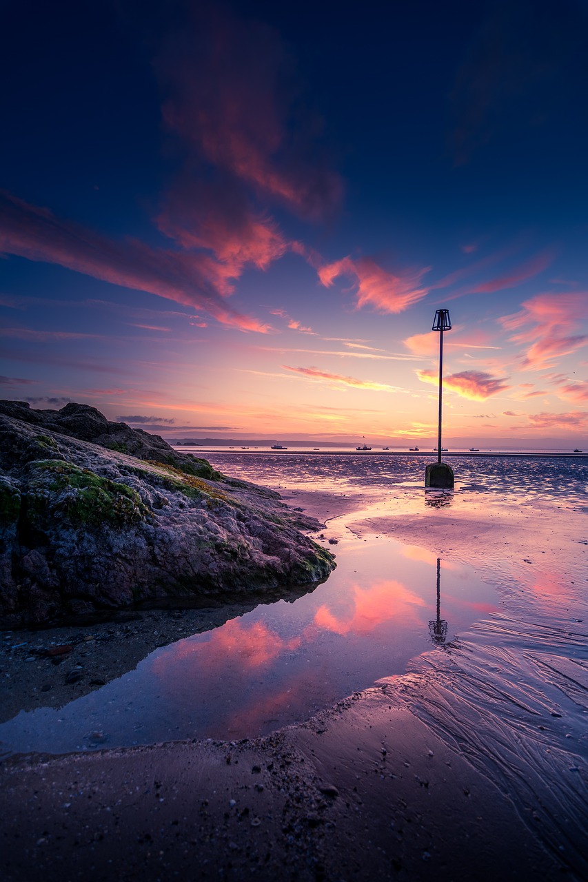 Image - sunrise blue hour coast blue