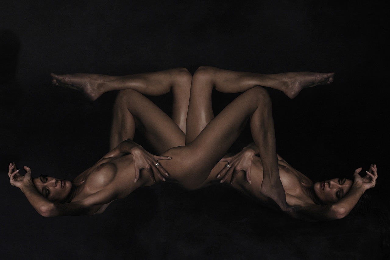 Image - model man woman flip symmetry
