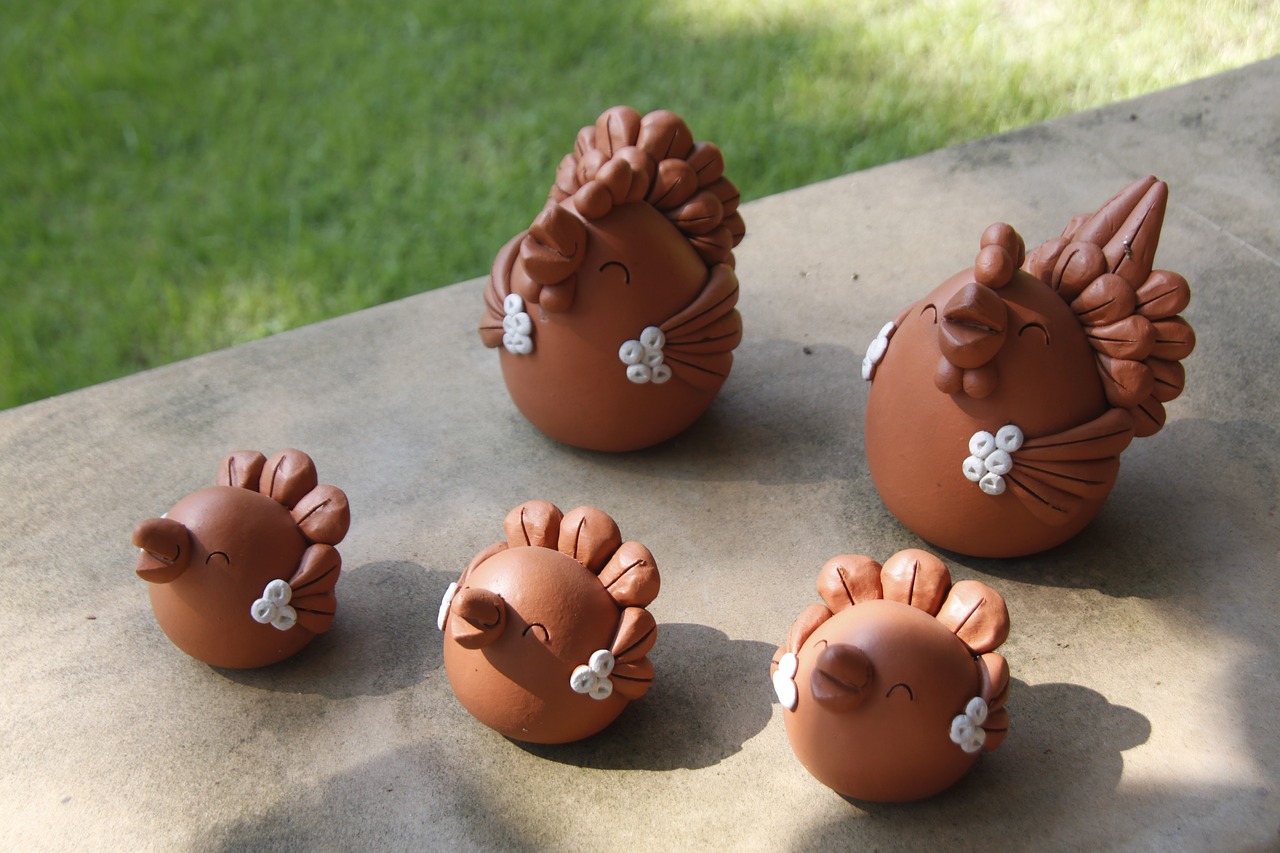 Image - chicken handmade clay traditional