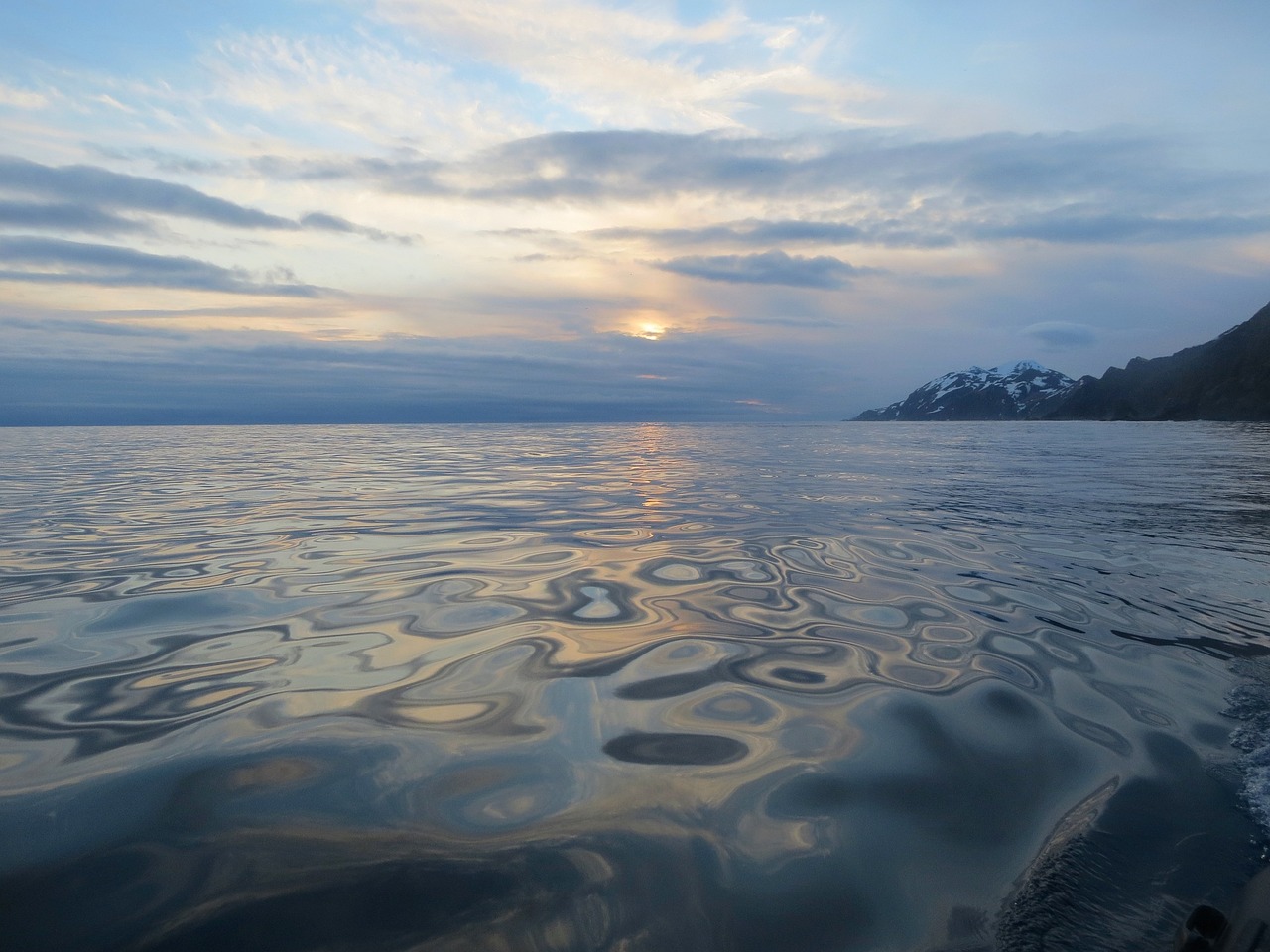 Image - the pacific ocean evening sunset